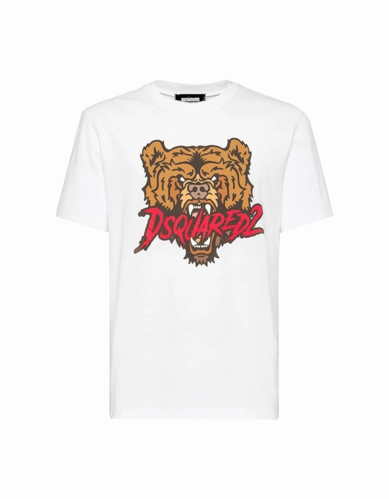 Regular Fit Bear T-shirt White