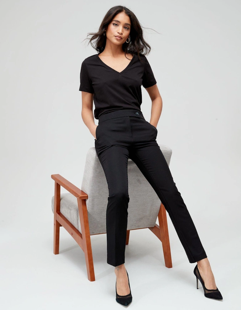 The Slim Leg Trouser - Black