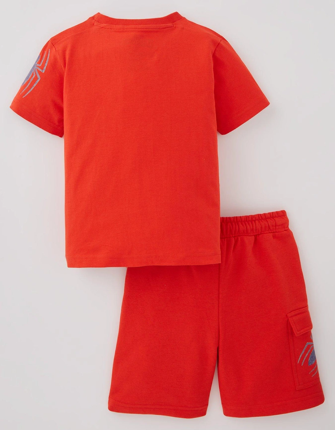 2 Piece T-shirt And Cargo Short Set - Red