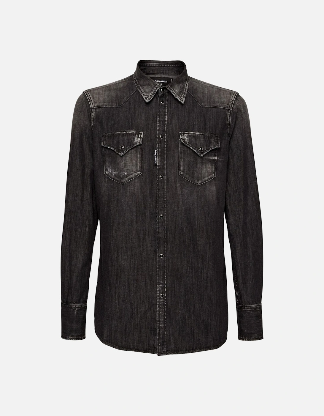 Classic Western Denim Shirt Black, 3 of 2