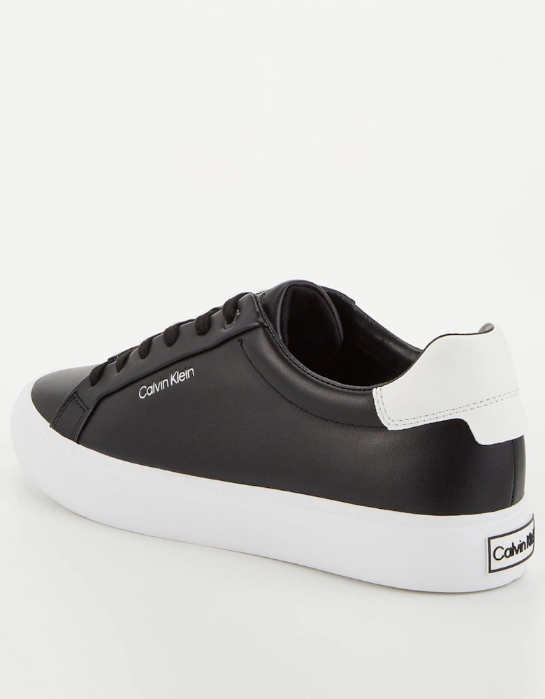 Vulcanized Leather Trainers - Black