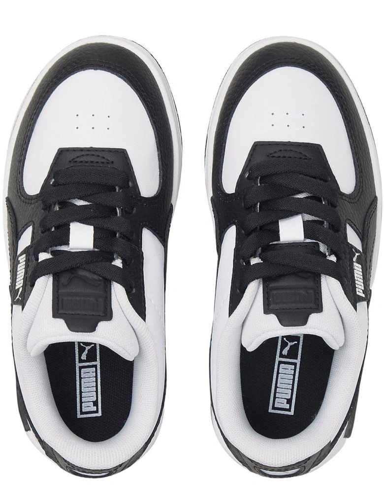 Girls Younger Cali Dream Leather Trainers - White/Black