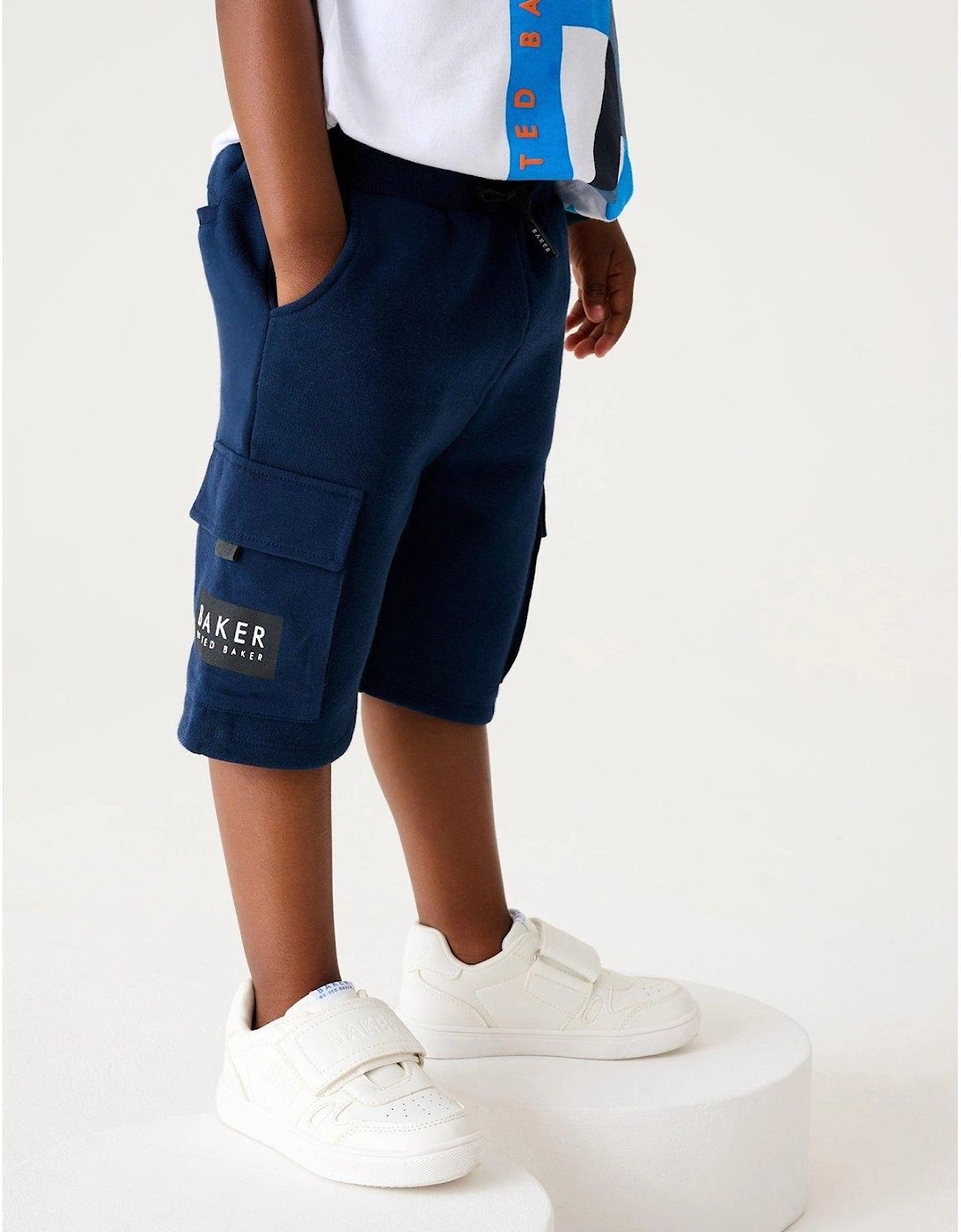 Boys Navy Chino Shorts