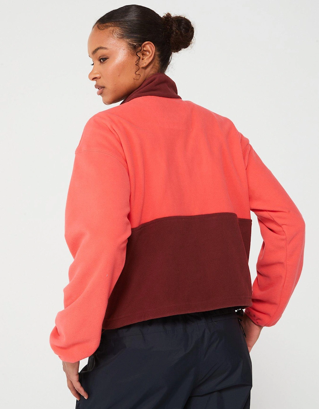 Womens Back Bowl Fleece - Red Multi