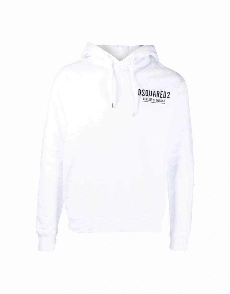 Mini Logo Ceresio 9 Hoodie in White