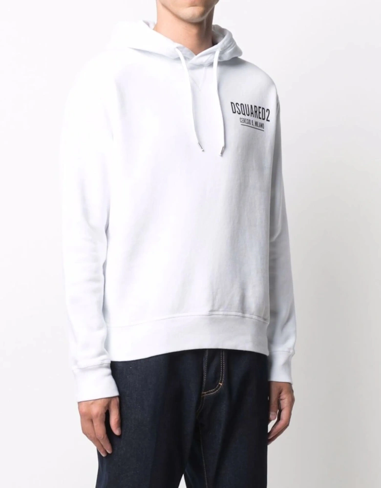 Mini Logo Ceresio 9 Hoodie in White