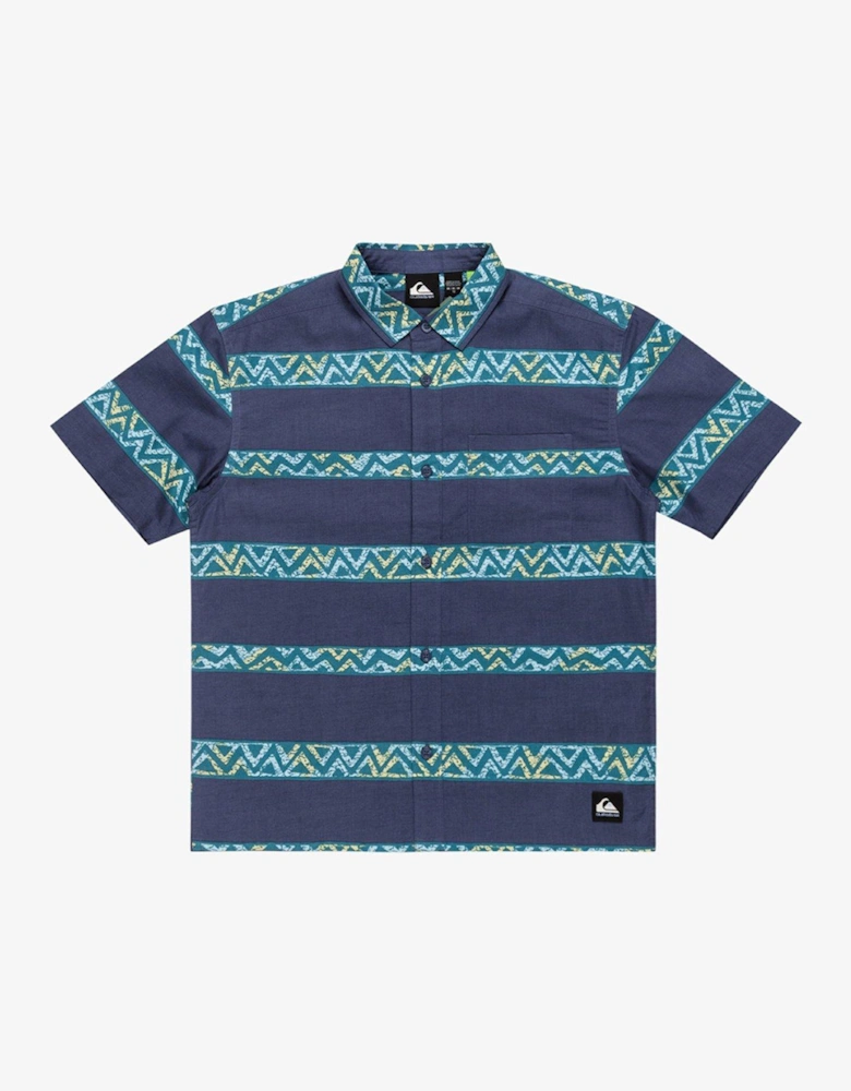 Boys Dalnavert Short Sleeve Shirt - Blue