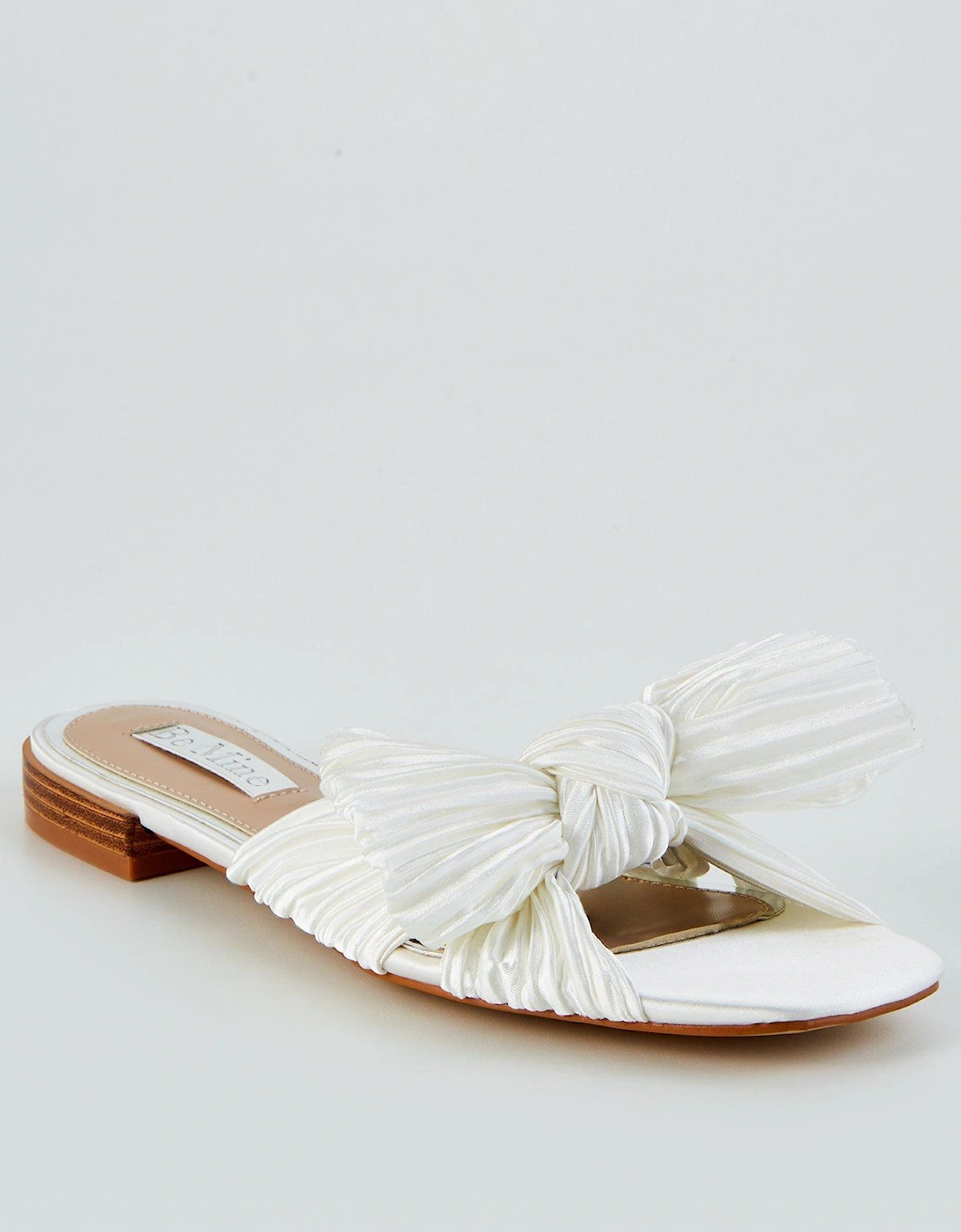 Bowie Bridal Knot Flat Sandal - Ivory, 7 of 6