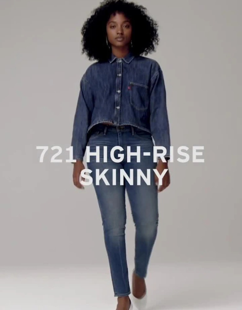 721 High Rise Skinny Jeans - Black