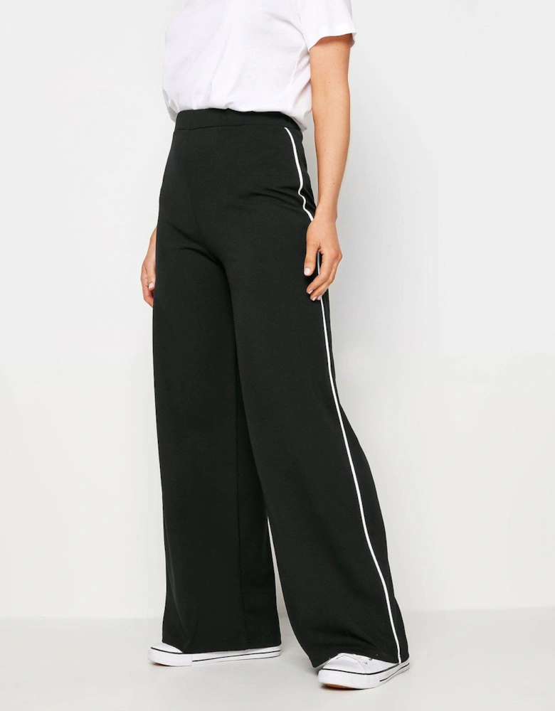 Tall Black/white Side Pip Trouser 36"