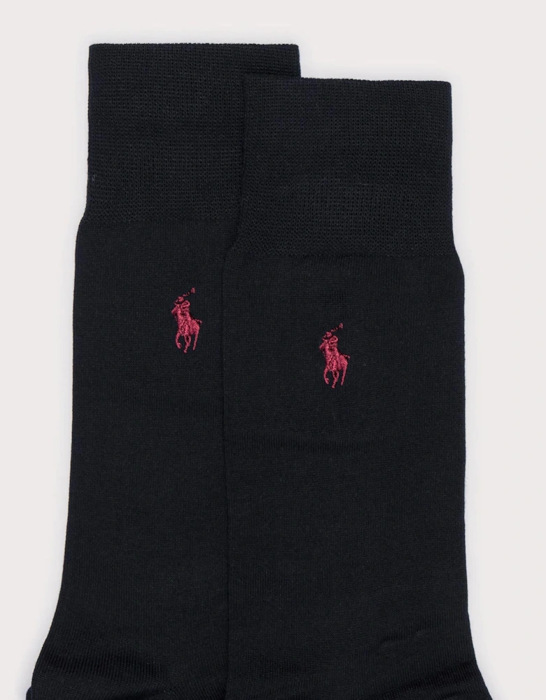 2 Pack Flat Knit Socks