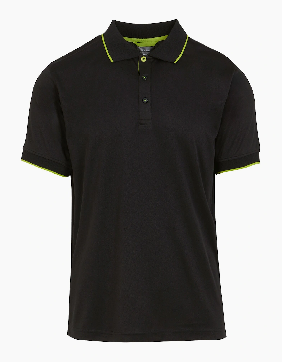 Men's Regatta Professional Mens Short-Sleeved Polo Shirt - Black - Size: 36