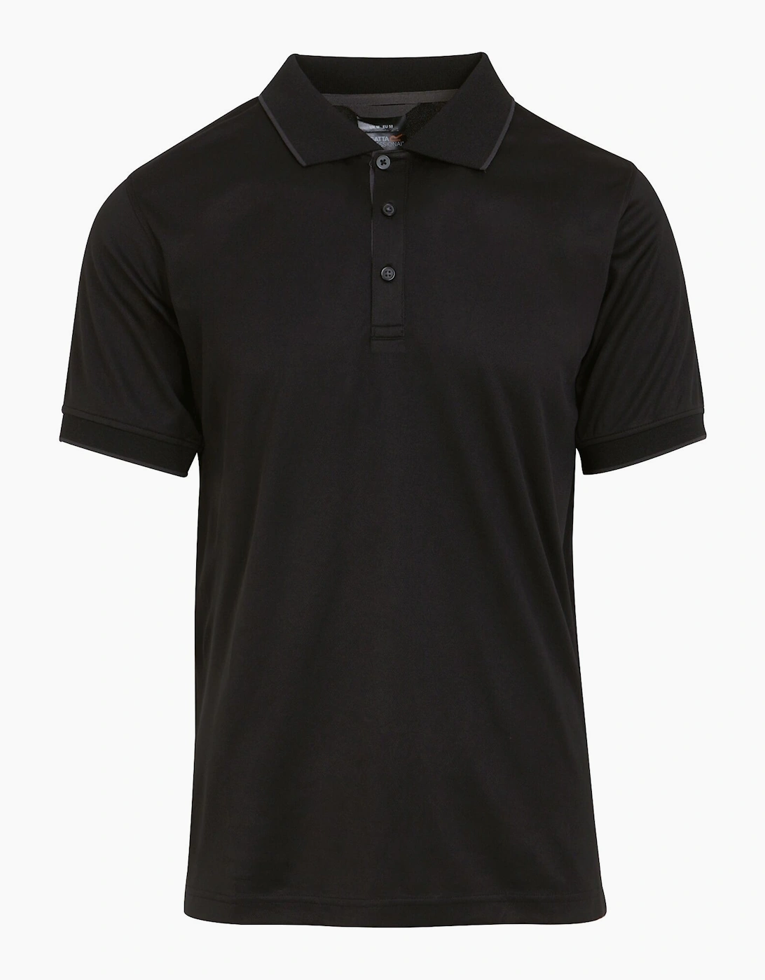 Men's Regatta Professional Mens Short-Sleeved Polo Shirt - Black - Size: 40