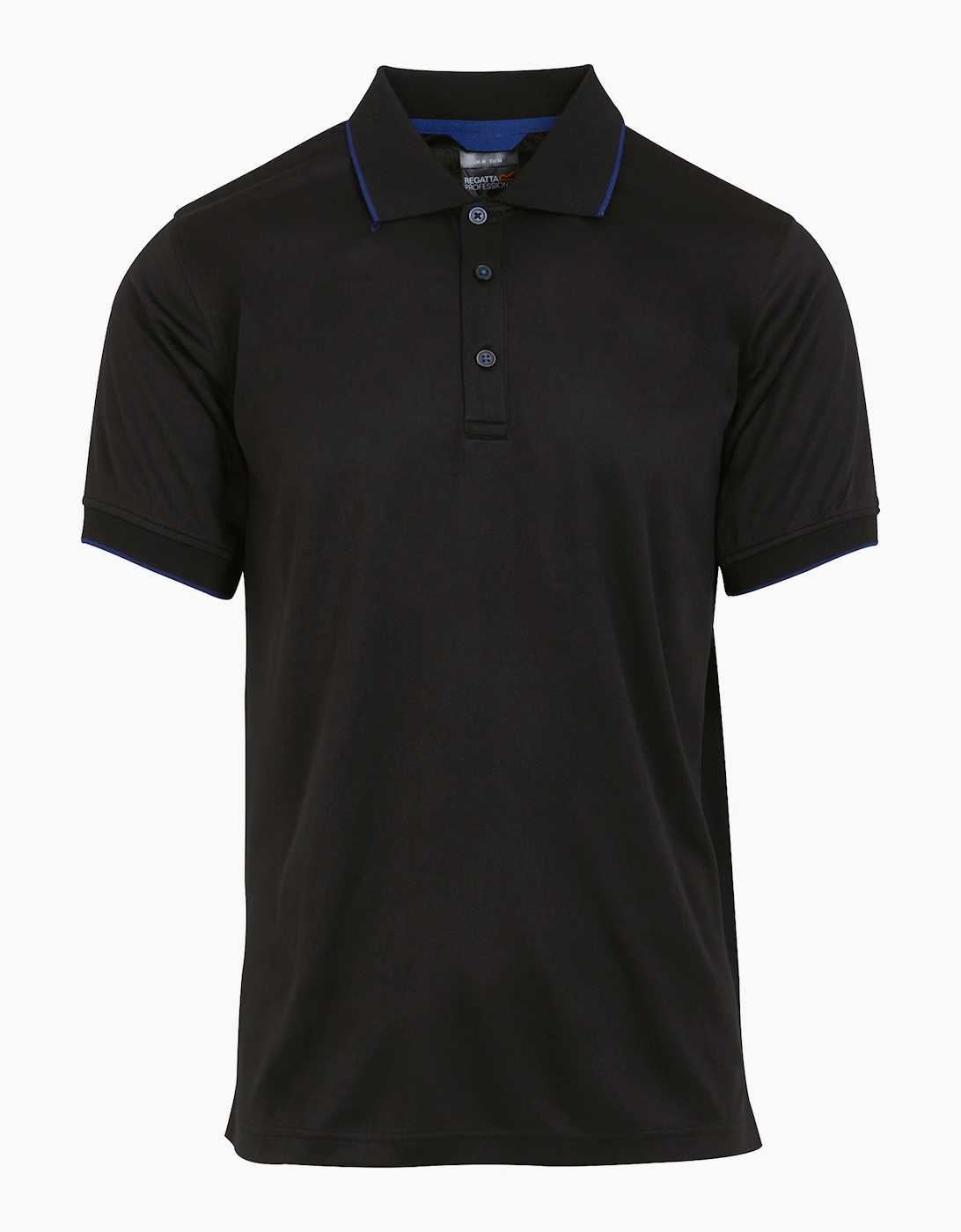 Regatta Men's Black Professional Short-Sleeved Polo Shirt - Size 42