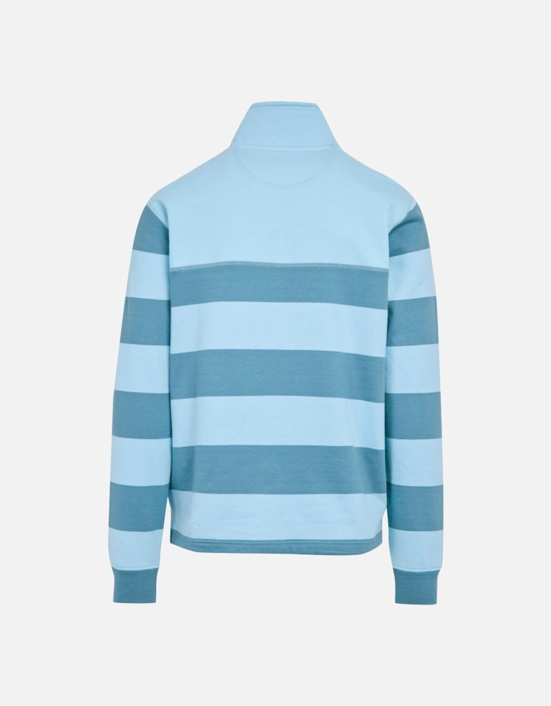 Mens Agilno Striped Half Zip Fleece Top