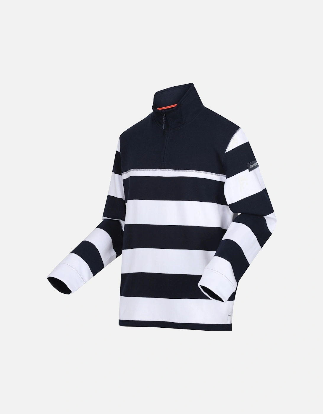 Mens Agilno Striped Half Zip Fleece Top