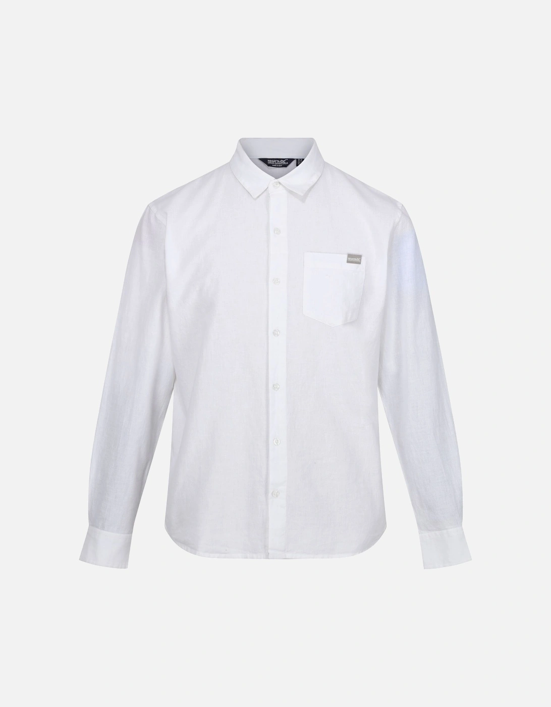 Mens Babbinswood Linen Shirt, 6 of 5