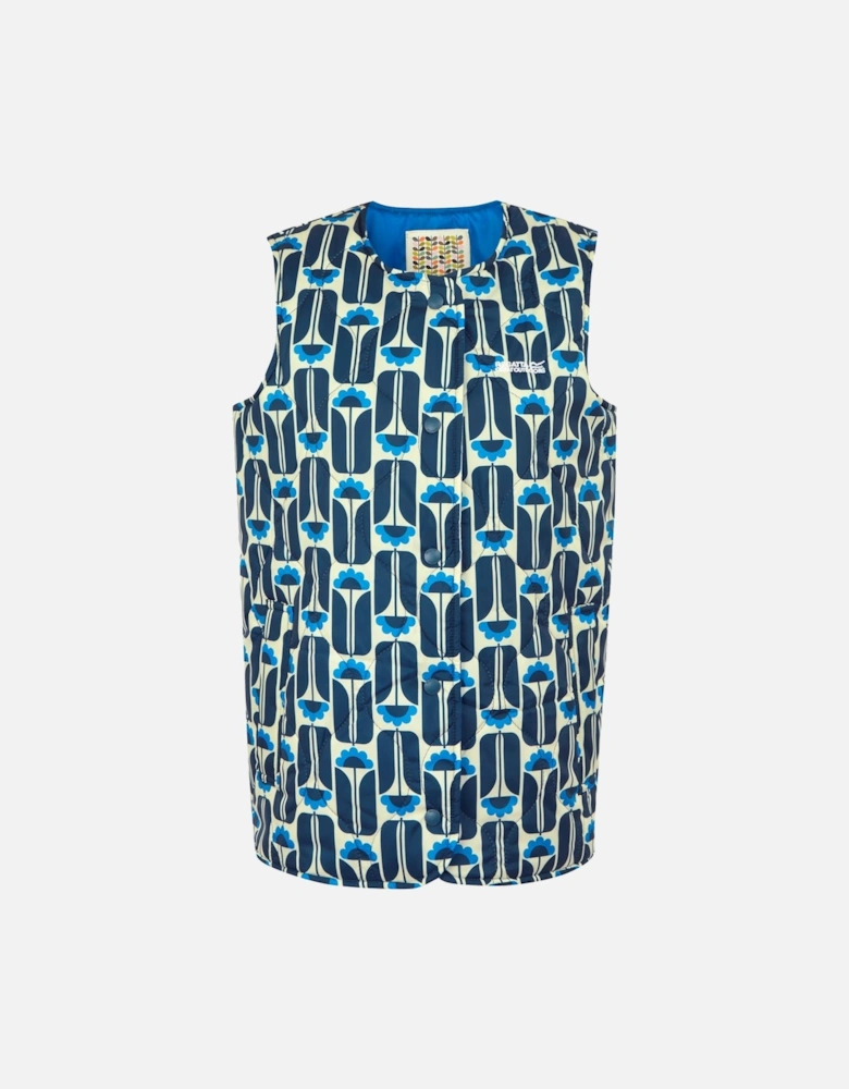 Womens/Ladies Orla Kiely Tall Flowers Quilted Gilet