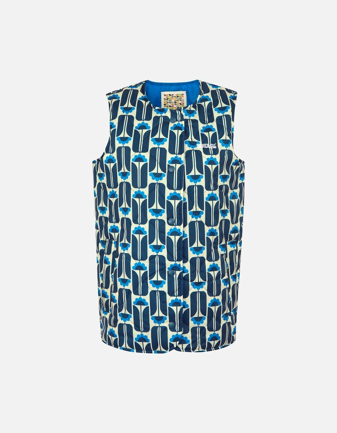 Womens/Ladies Orla Kiely Tall Flowers Quilted Gilet, 6 of 5