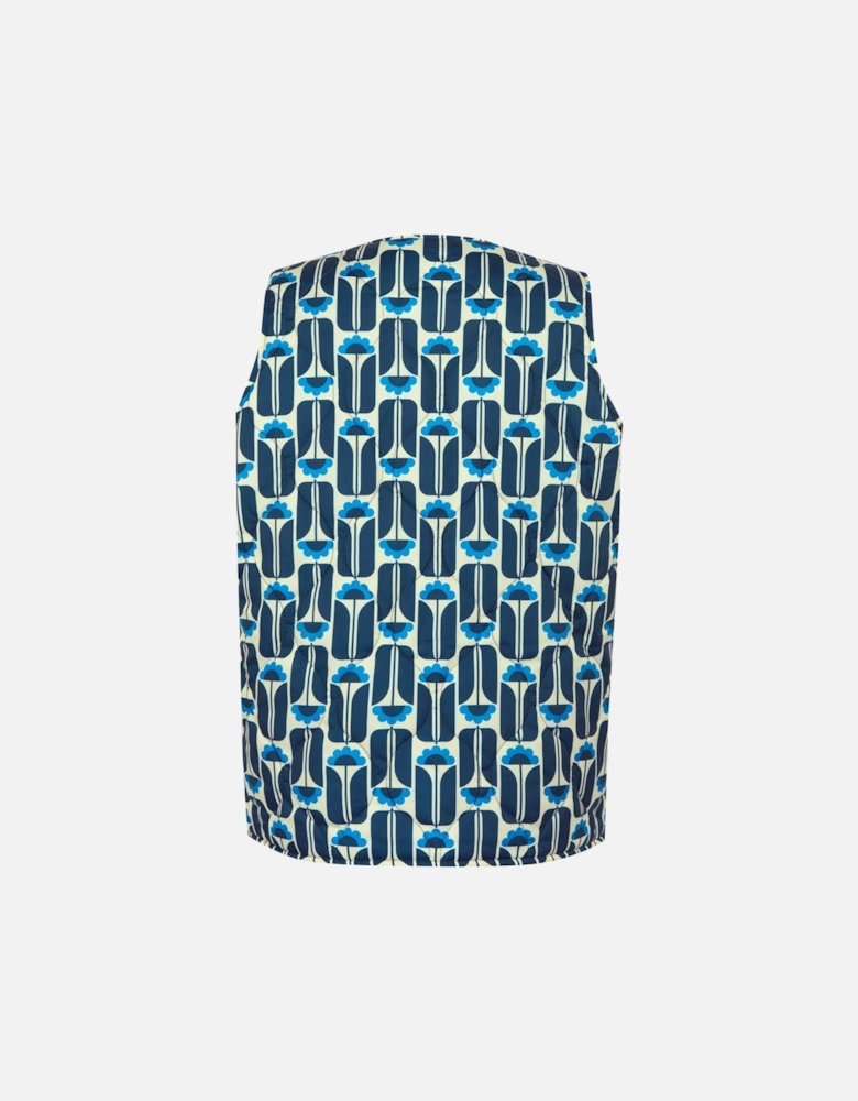 Womens/Ladies Orla Kiely Tall Flowers Quilted Gilet