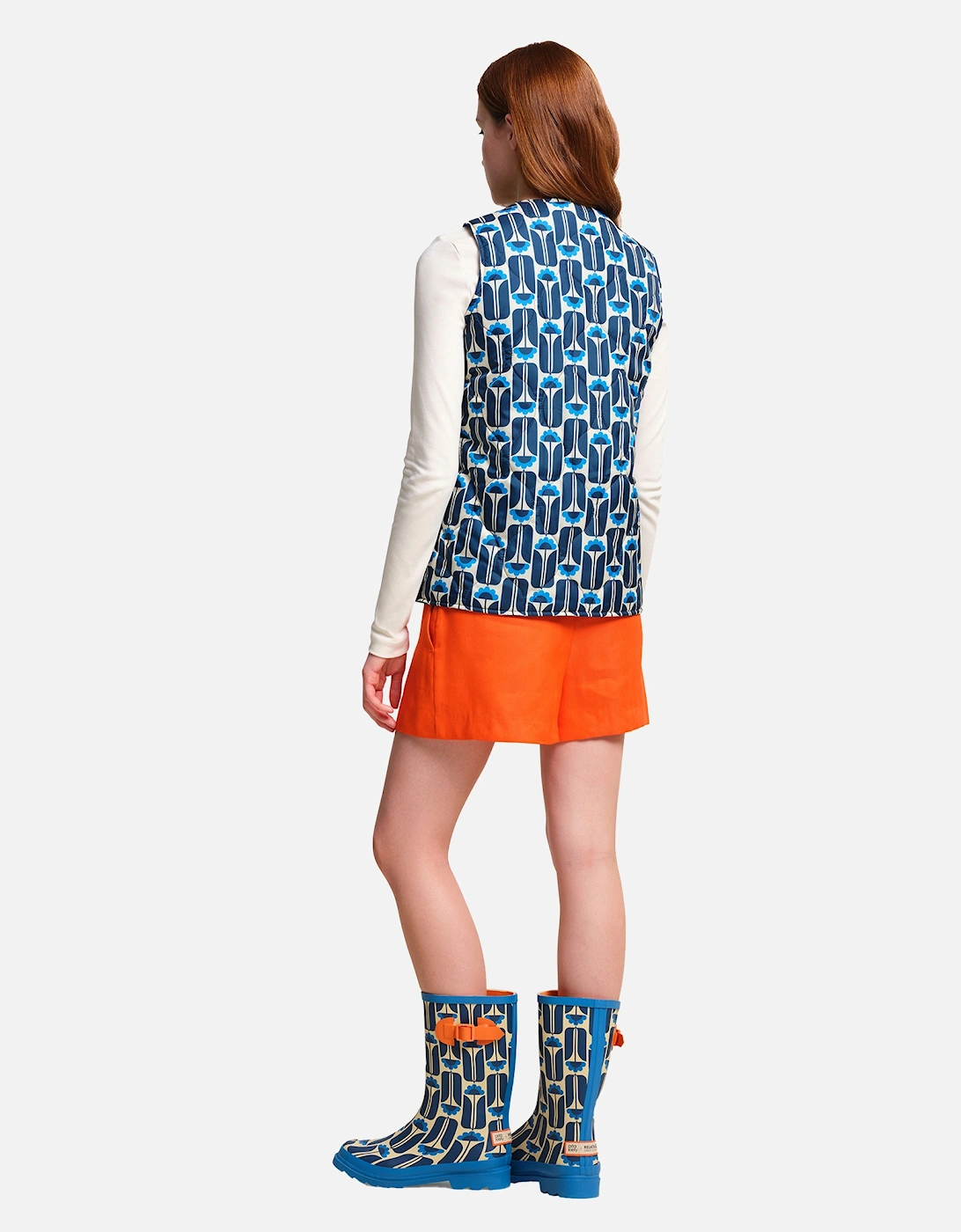 Womens/Ladies Orla Kiely Tall Flowers Quilted Gilet