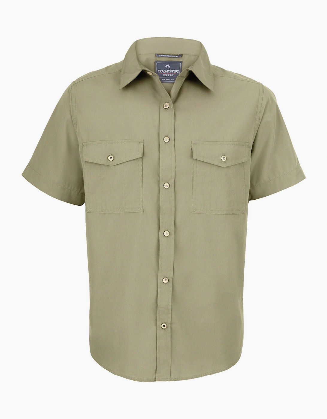 Craghoppers Men's Tan Expert Kiwi Short-Sleeved Shirt  44/Regular Xxl
