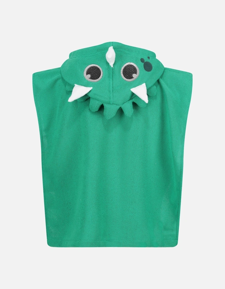 Childrens/Kids Stompy The Dinosaur Hooded Towel