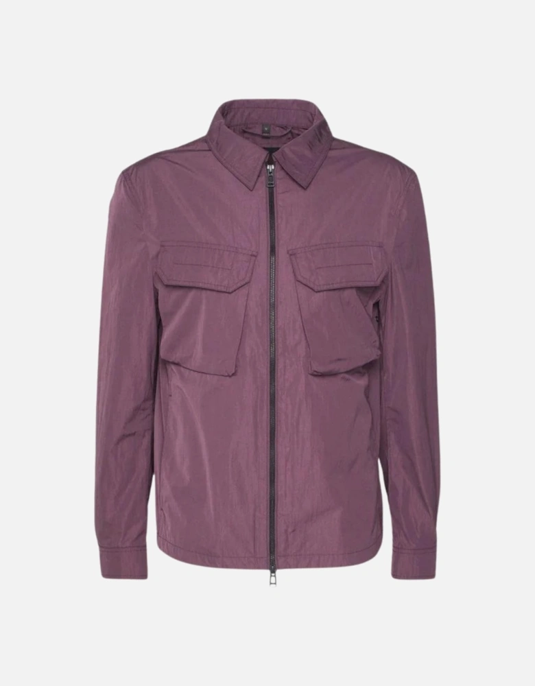 Dark Garnet Purple Staunton Overshirt Jacket