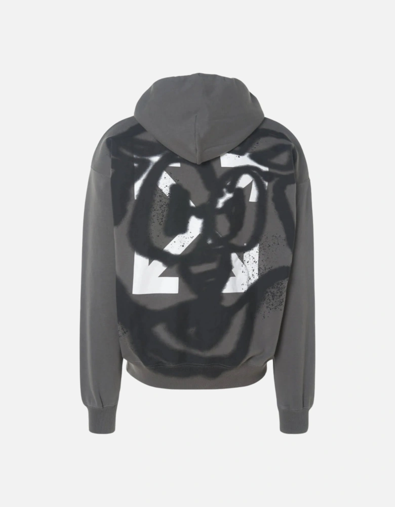 Teddy Arrow Skate Fit Steel Grey Hoodie