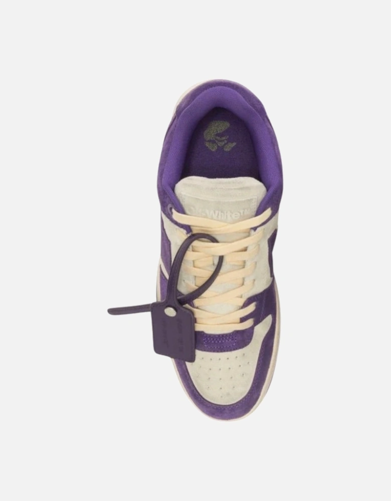 Off White Out Of Office Vintage Purple Suede Leather Sneakers