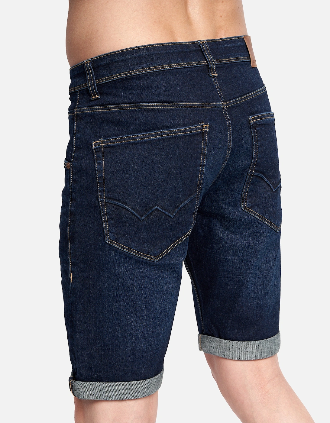 Duck and Cover Mens Mustone Denim Shorts