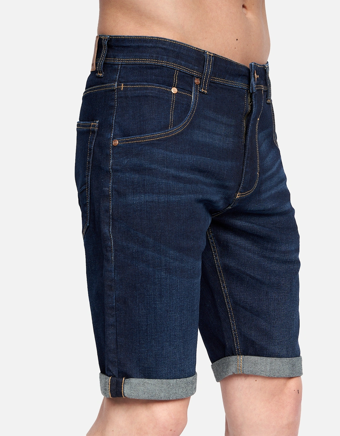 Duck and Cover Mens Mustone Denim Shorts, 6 of 5