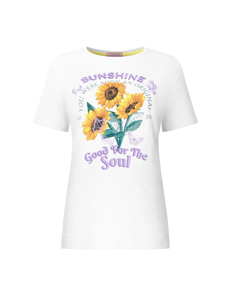 Sunshine Soul Graphic T-shirt - White