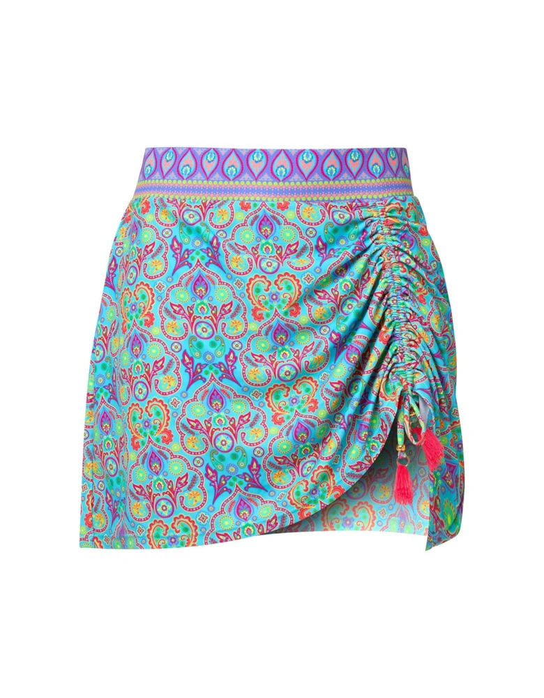 Paradise Cove Swim Skirt - Blue