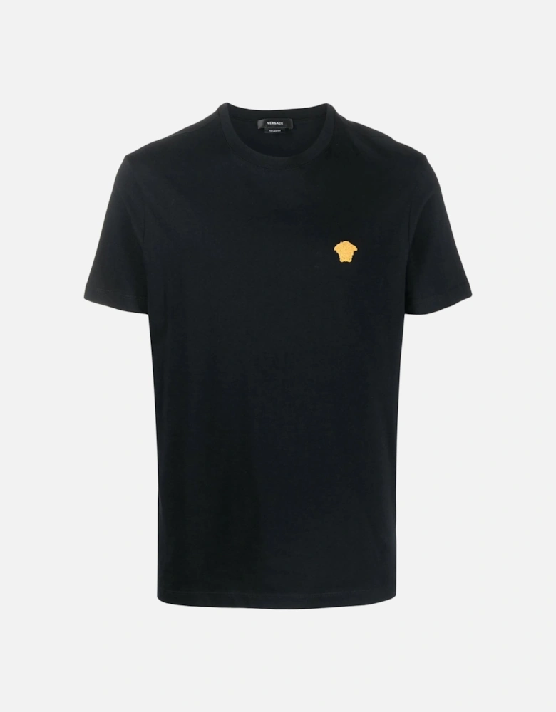 Compact Cotton Medusa Logo T-shirt Black