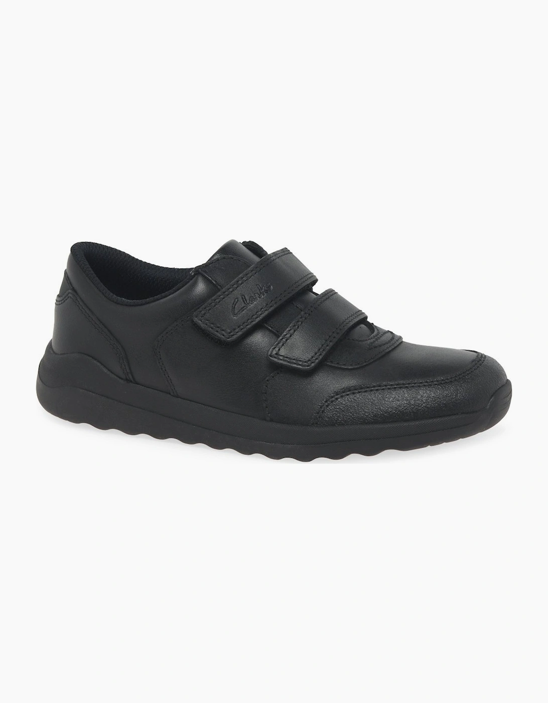 Clarks Boys Black 'S Daze Step 2 K School Shoes - Size: 1.5 (Older)/F (Standard) Kids