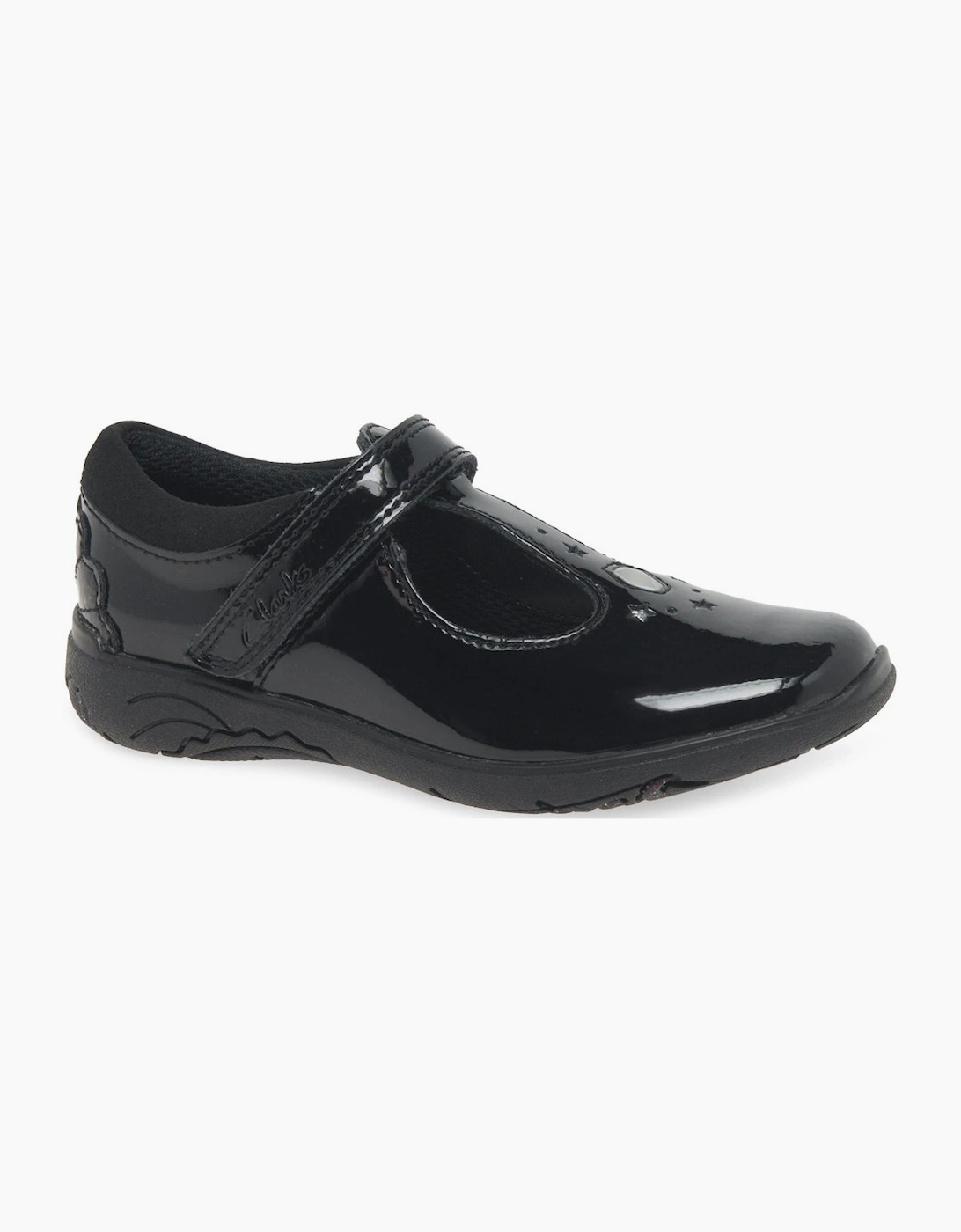 Clarks Girls Black 'S Relda Gem K Infant Shoes - : 13.5/E (Narrow)/F (Standard) 13.5/F Kids