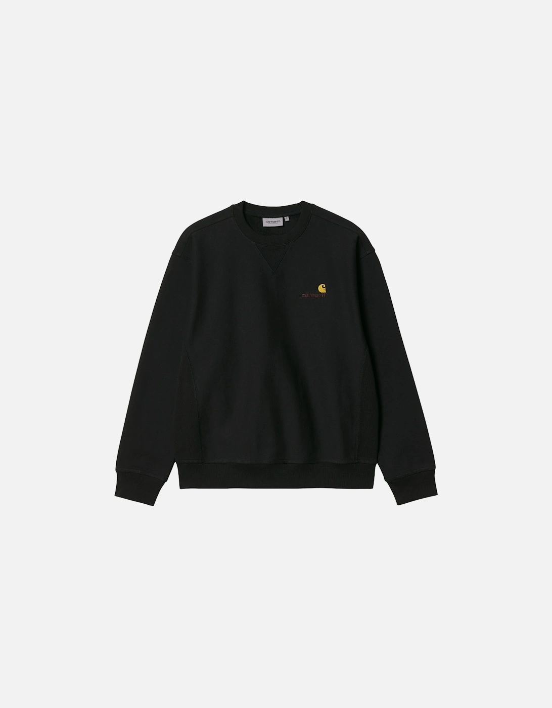 Carhartt WIP Men's American Script Sweat - Black - Size: 36
