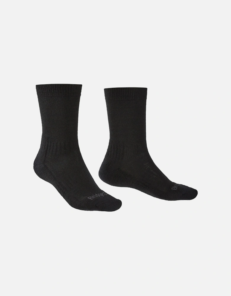 Mens Hike Lightweight Merino Performance Socks - Black