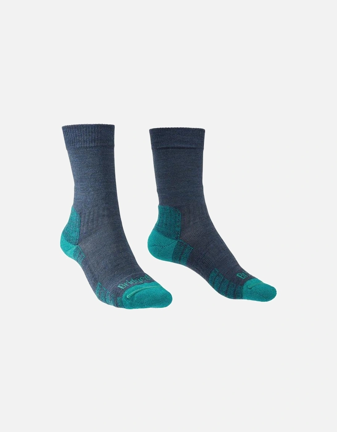 Mens Hike Lightweight Merino Performance Socks - Black, 2 of 1
