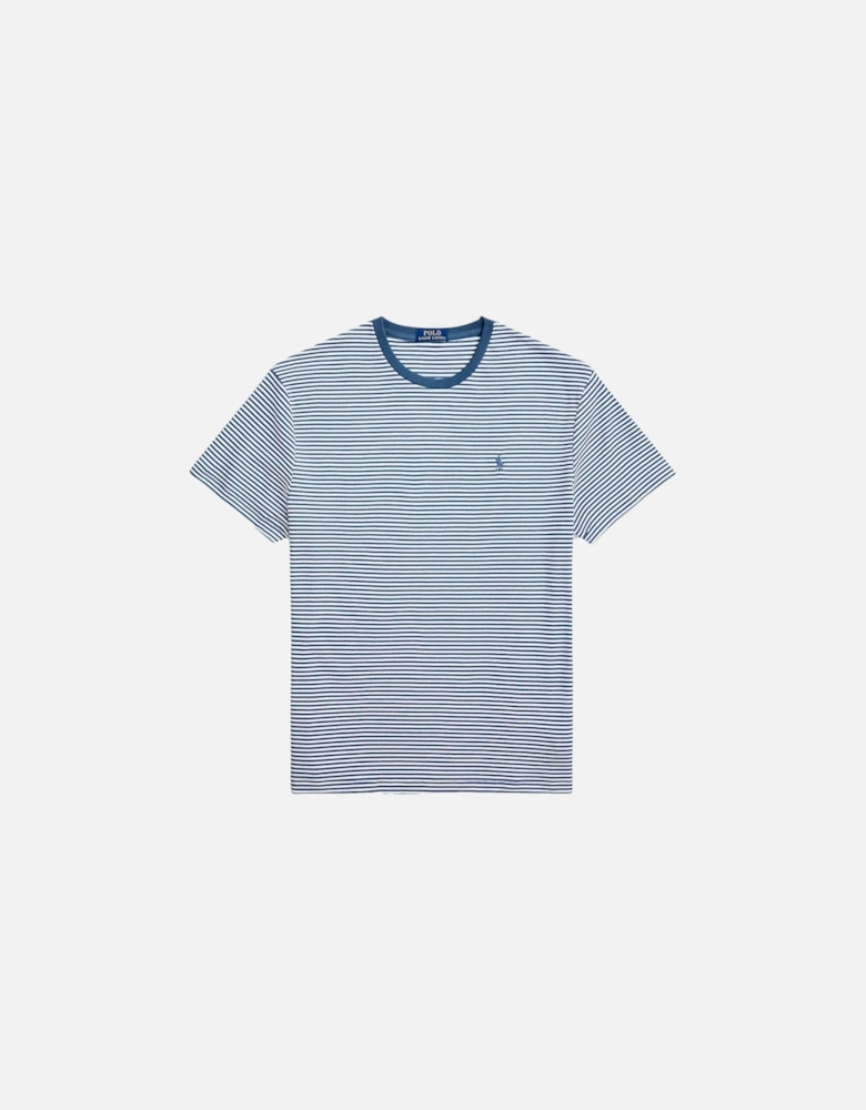 Interlock T-Shirt 001 Clancy Blue/White