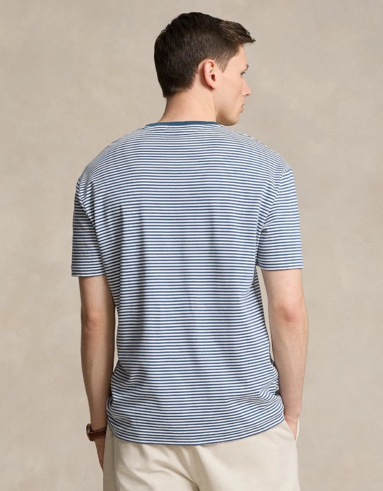 Interlock T-Shirt 001 Clancy Blue/White