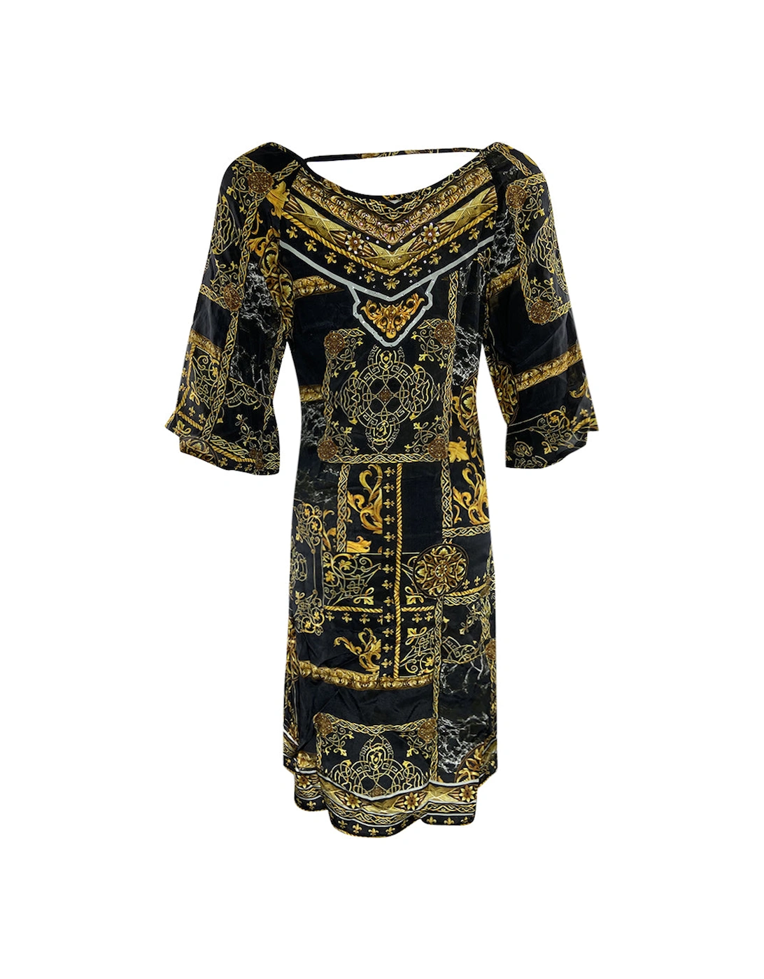 Fashion Verona/1915 Slit Sleeve Dress Womens