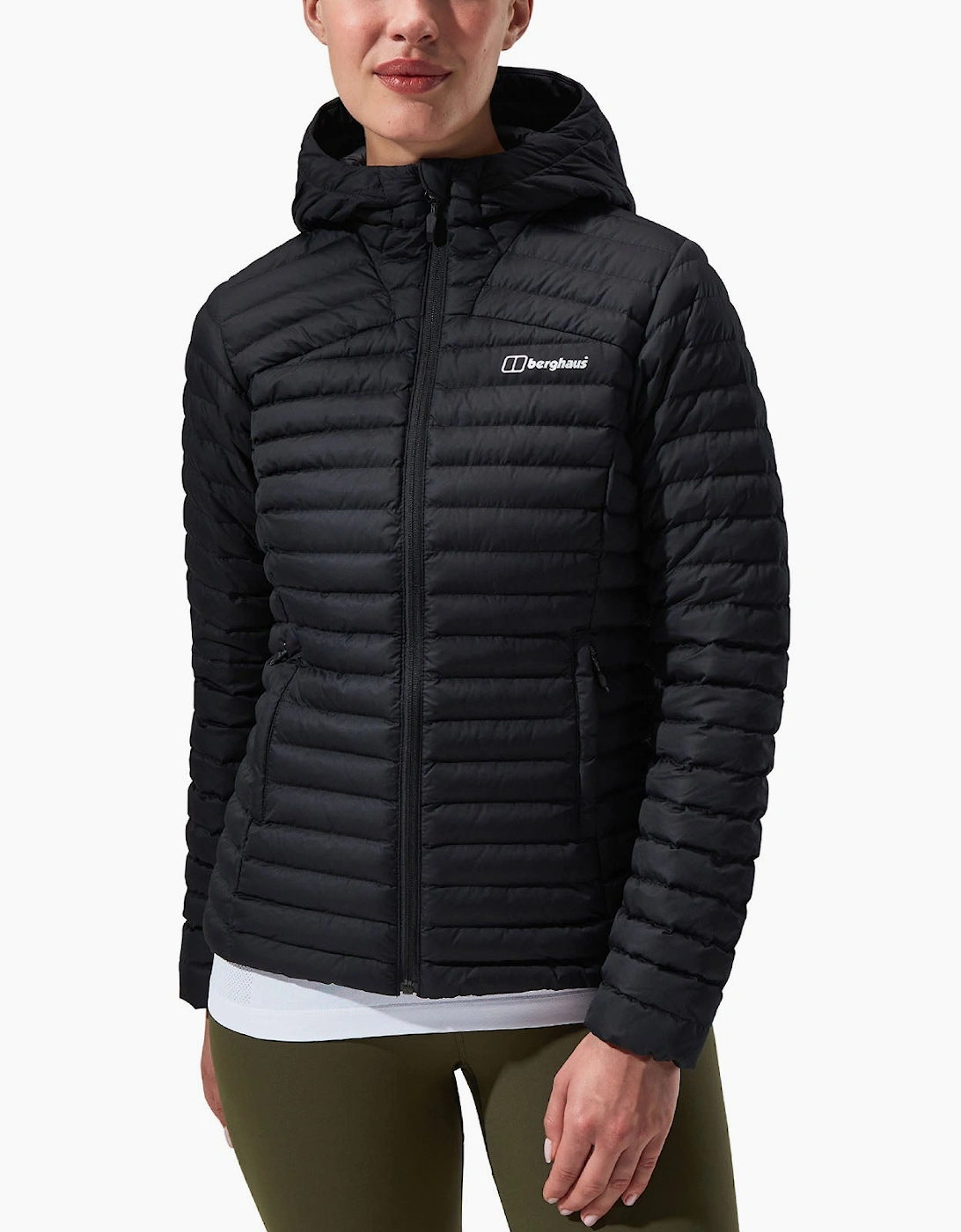 Women's Berghaus Womens Nula Micro Padded Hooded Jacket - Black - Size: 8