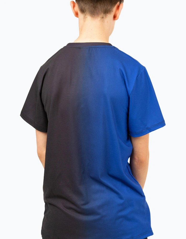 Boys Blue Vertical Fade T-shirt
