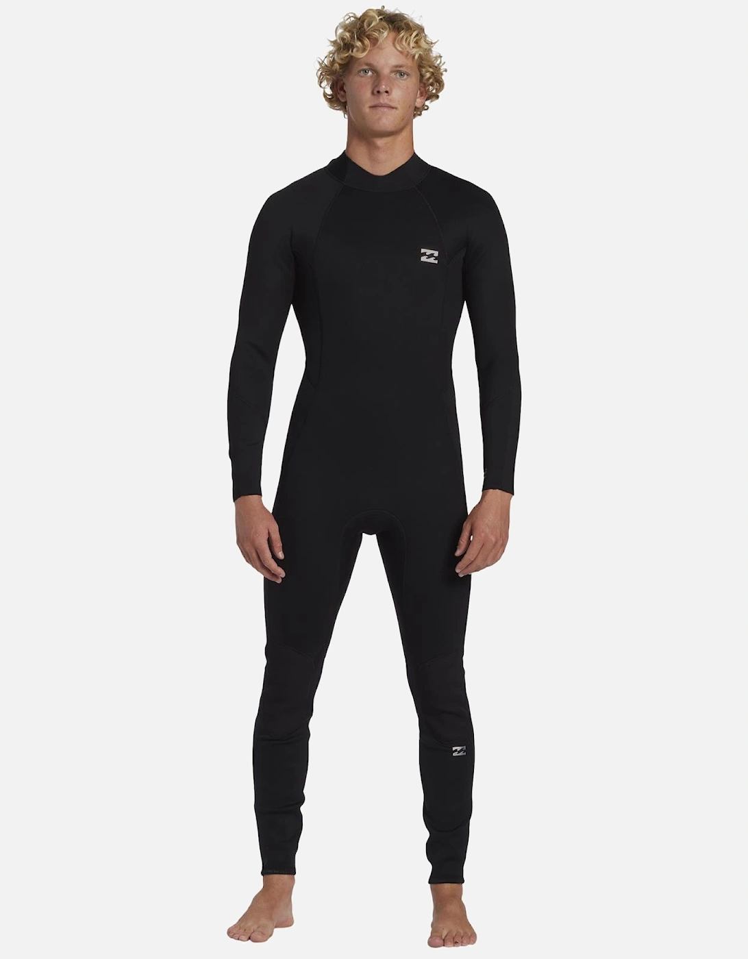 Mens 3/2mm Foil Back Zip Long Sleeve Wetsuit, 2 of 1