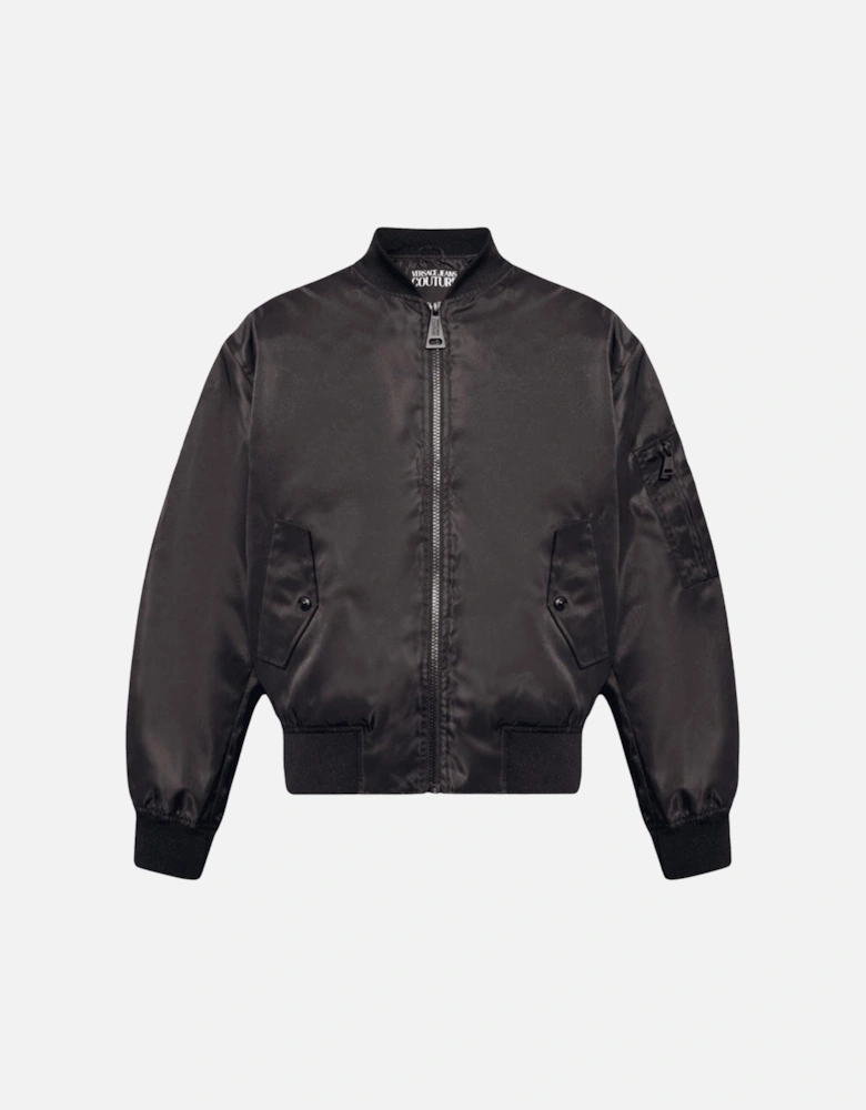 Baroque Logo Black/White Bomber Jacket