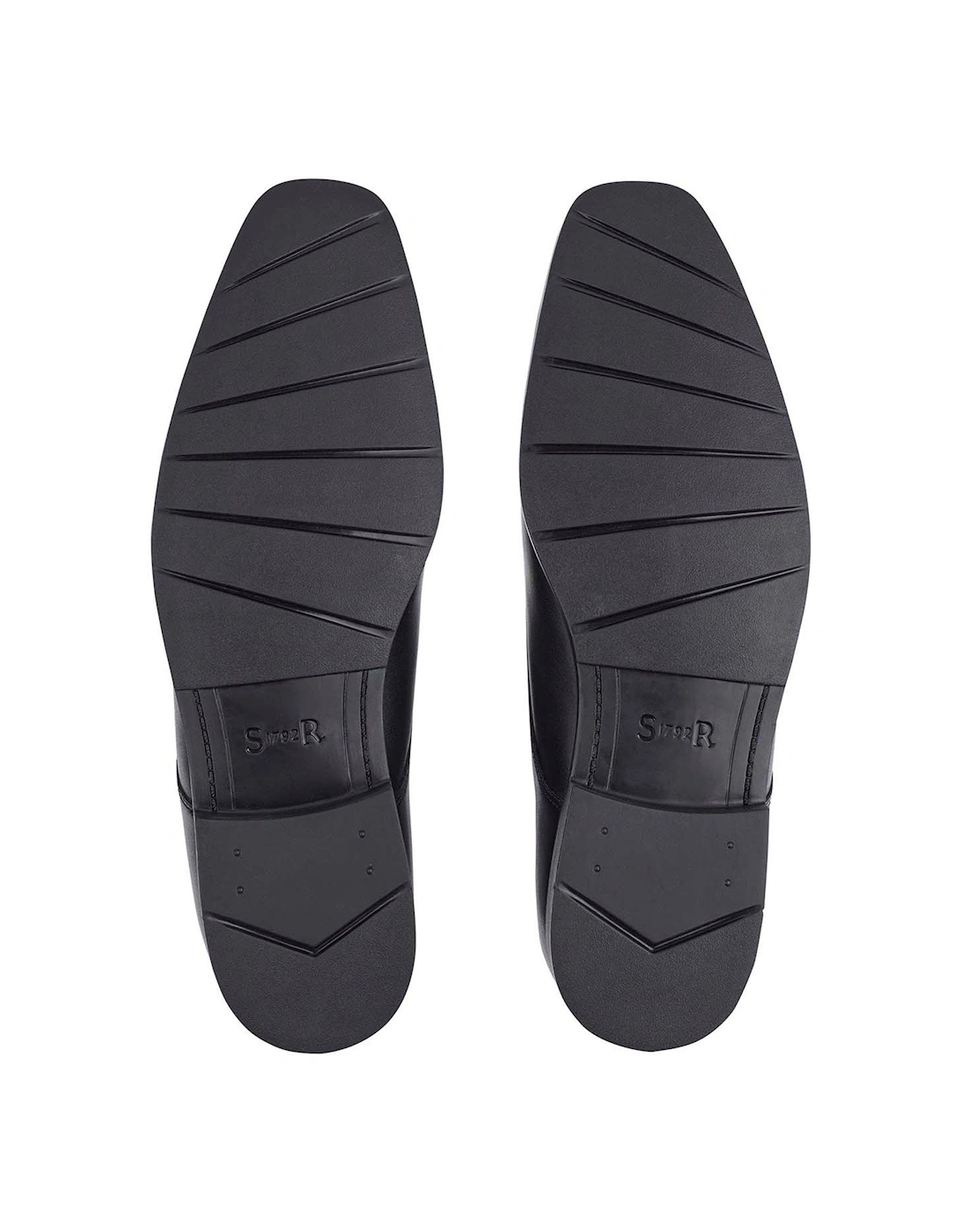 Boys Academy Leather Smart Lace Up School Shoes - Black