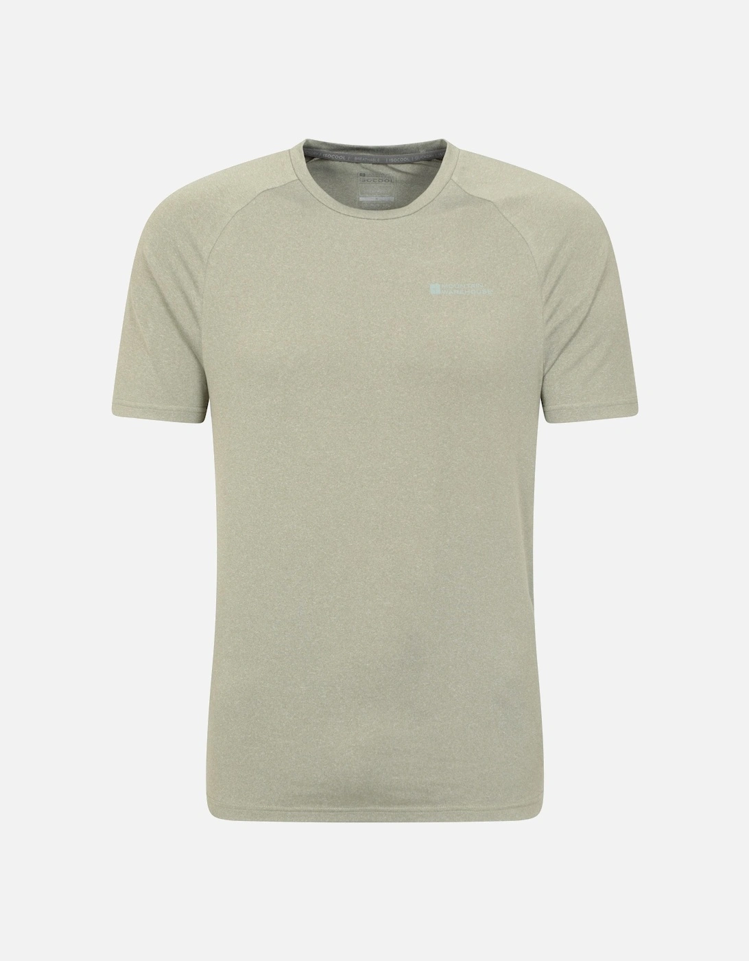 Mountain Warehouse Men's Green Agra Melange T-Shirt - Size: 32