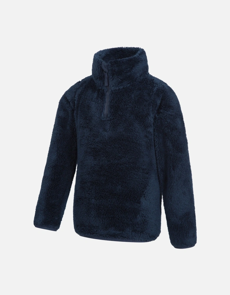 Childrens/Kids Teddy Half Zip Fleece Top
